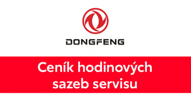 Aktuální ceník servisních služeb DONGFENG