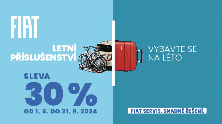 Originální příslušenství Fiat a Jeep se slevou 30 %