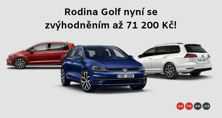 Vozy Volkswagen Golf ještě výhodněji