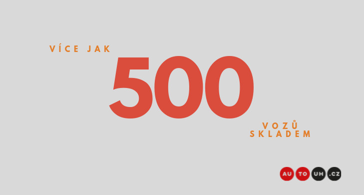 Více jak 500 vozů skladem